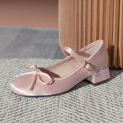 Jaborosa Satin Ballet Pumps