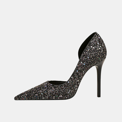 Pansy Gliterring Pumps