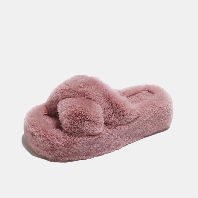 Dahlia Comfy Furry Slippers