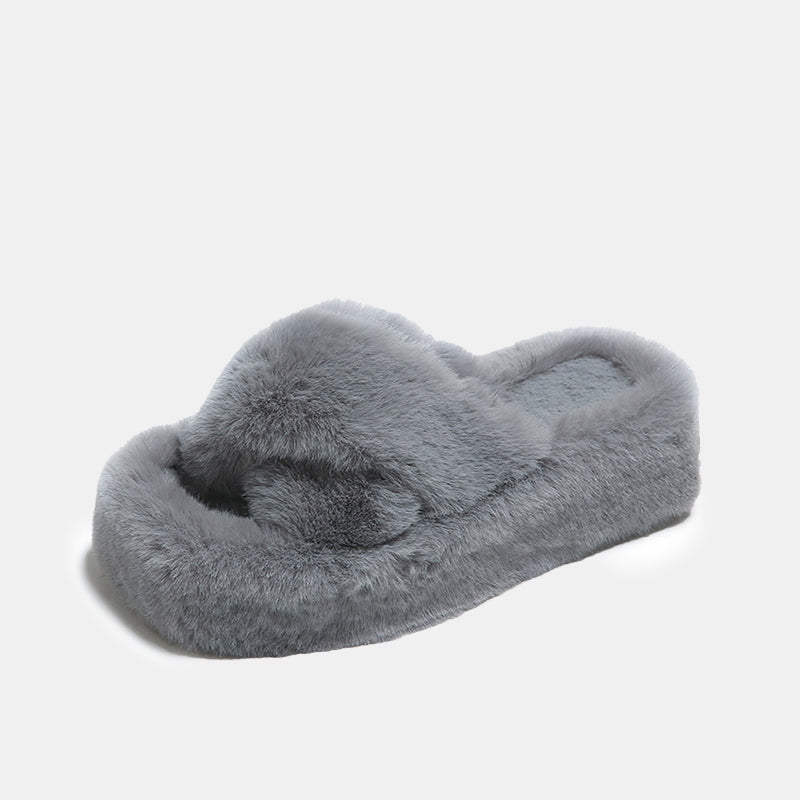 Dahlia Comfy Furry Slippers