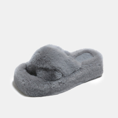 Dahlia Comfy Furry Slippers