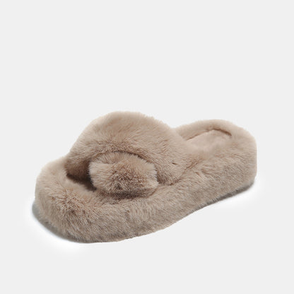 Dahlia Comfy Furry Slippers