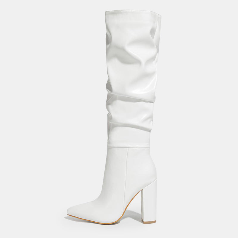 Bottes hautes plissées Viola