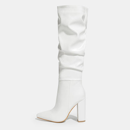 Bottes hautes plissées Viola