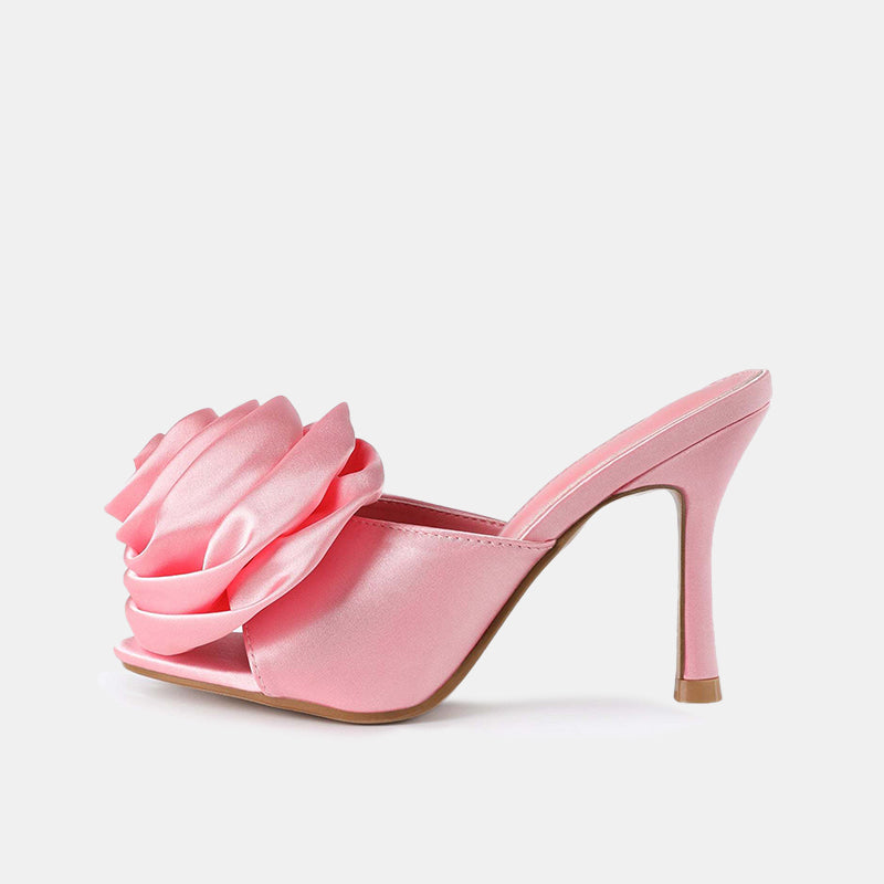 Rose Silk Flower Sandals
