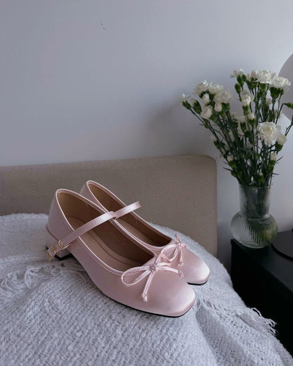 Jaborosa Satin Ballet Pumps