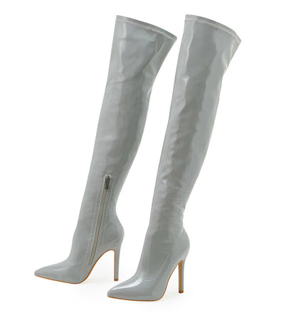 Nolana Glossy Over-knee Boots