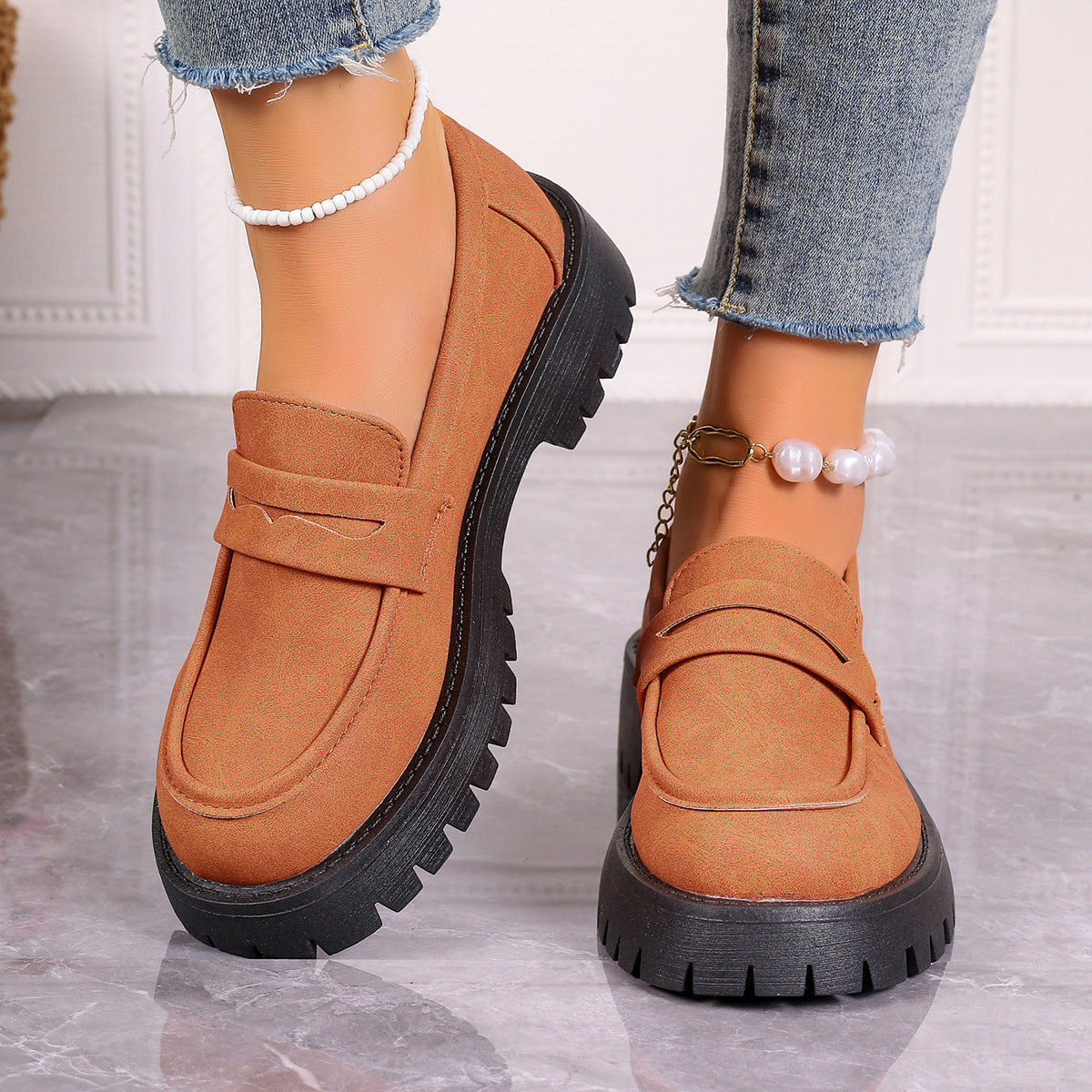 Einfarbige Slipper „Gerbera“