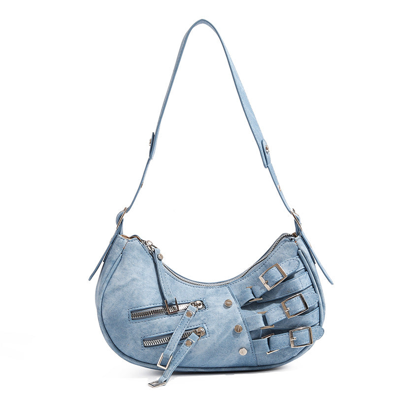 Primula Buckle Leather Shoulder Bag