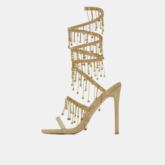 Rylee Strappy Rhinestone Sandals