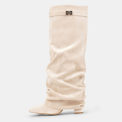 Calla Pointed-toe Knee High Boots
