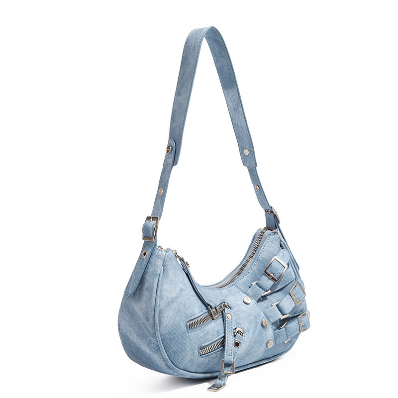 Primula Buckle Leather Shoulder Bag