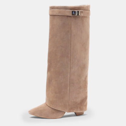 Calla Pointed-toe Knee High Boots