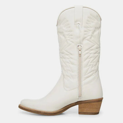 Gardenia Cowboystiefel aus besticktem Leder