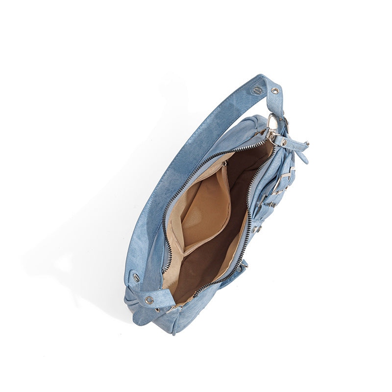 Primula Buckle Leather Shoulder Bag