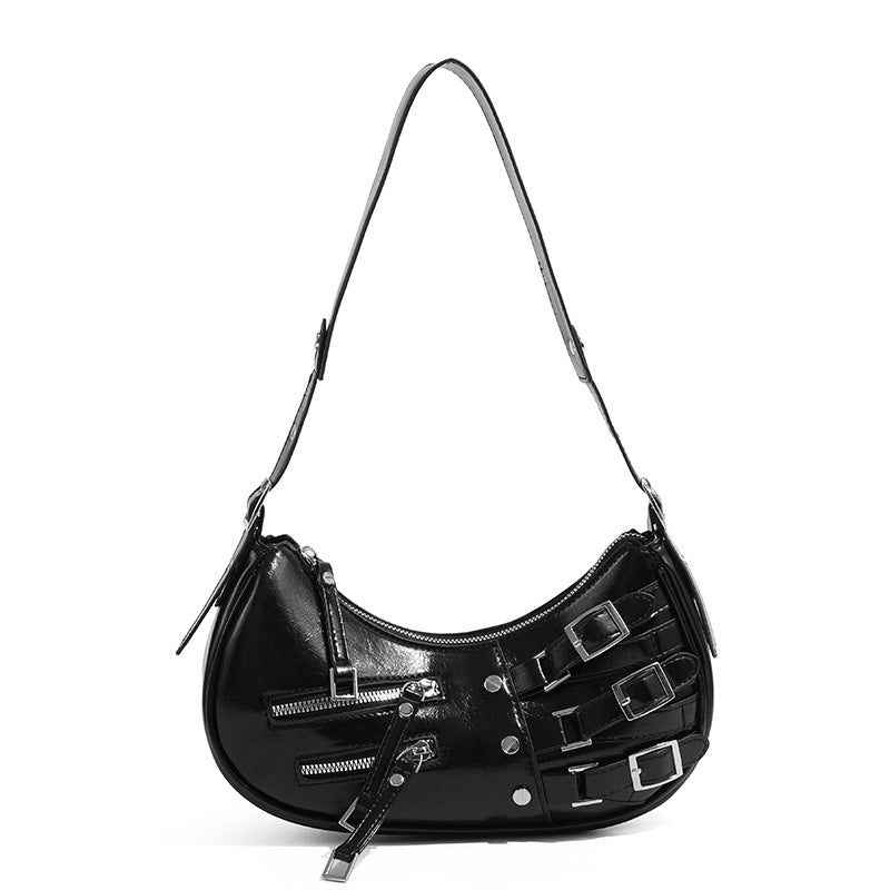Primula Buckle Leather Shoulder Bag