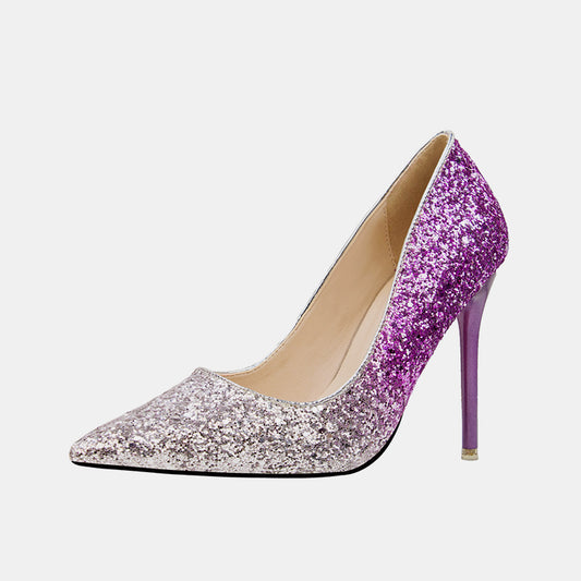Hosta Sequins Stiletto Pumps