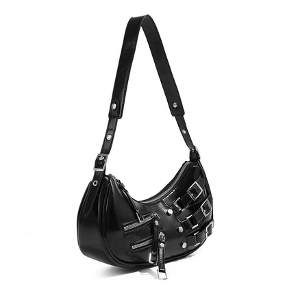 Primula Buckle Leather Shoulder Bag