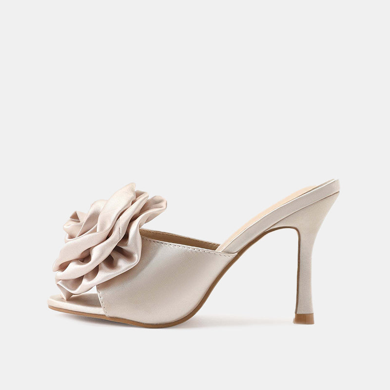 Rose Silk Flower Sandals