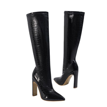 Size 9 Red Nepeta Irregular Stone Pattern Boots