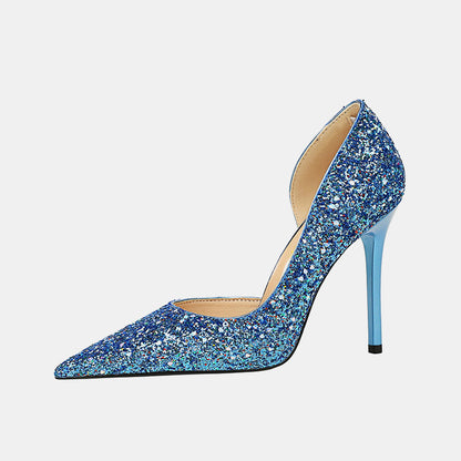 Pansy Gliterring Pumps
