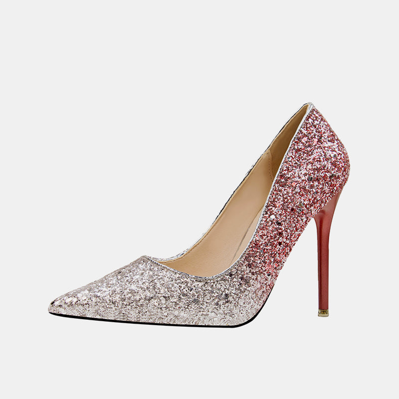 Hosta Sequins Stiletto Pumps
