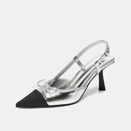 Marigold Bow Stiletto Pumps