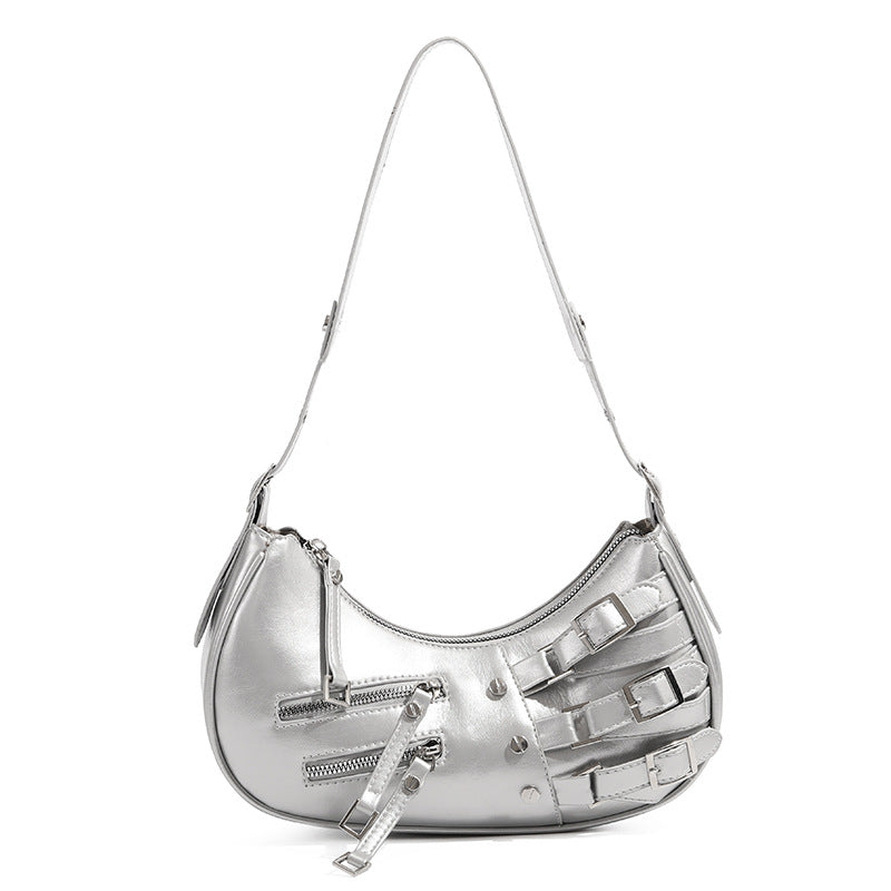 Primula Buckle Leather Shoulder Bag