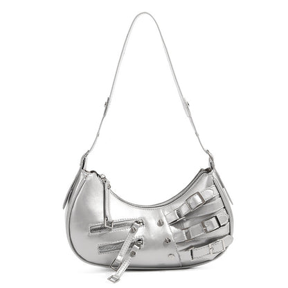 Primula Buckle Leather Shoulder Bag