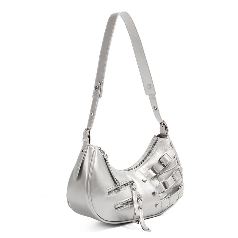 Primula Buckle Leather Shoulder Bag