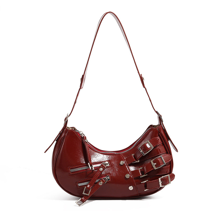 Primula Buckle Leather Shoulder Bag