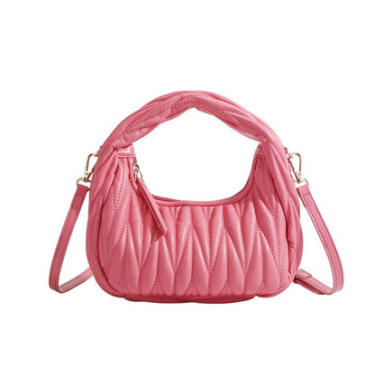 Clara Pleated Cloud Crossbody Bag