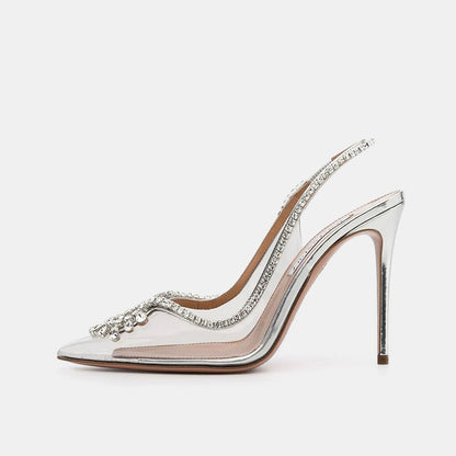 Dahlien-Kristall-Pumps