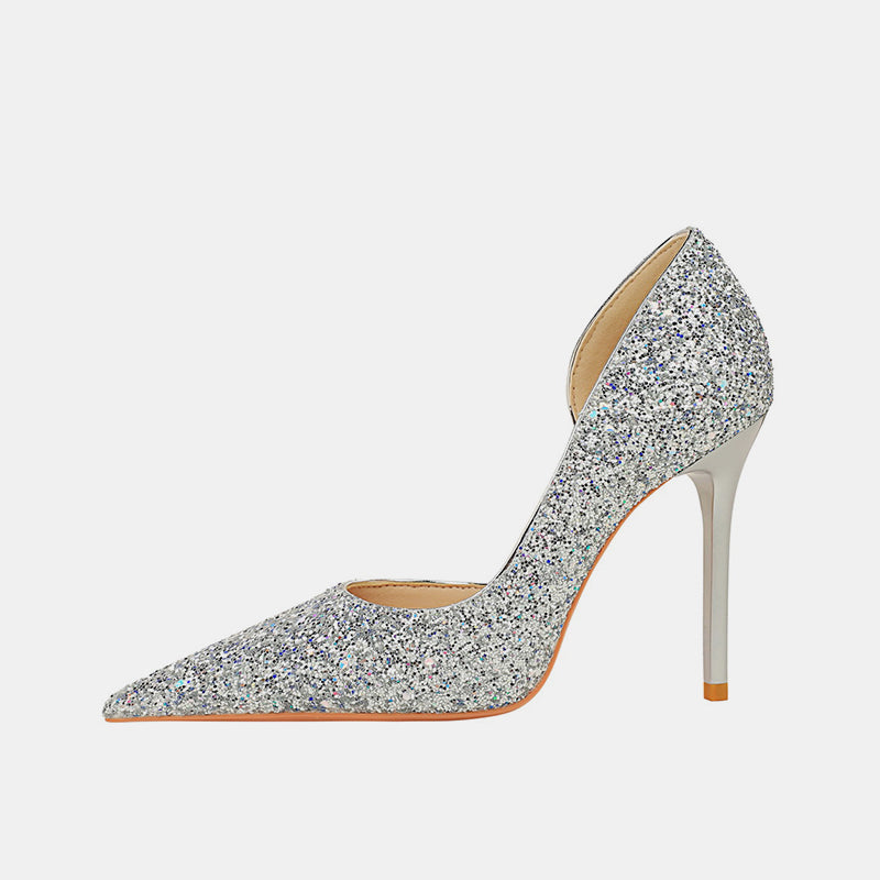 Pansy Gliterring Pumps