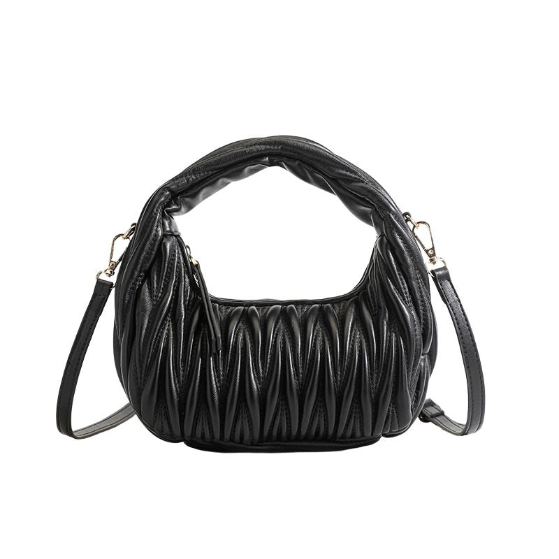 Clara Pleated Cloud Crossbody Bag
