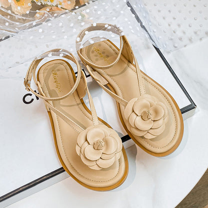 Mallow Floral Flat Sandals