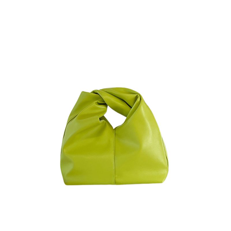 Lyra Soft Leather Pleated Handbag