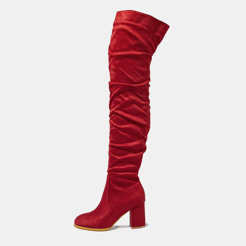 Viola Overknee-Stiefel aus Wildleder