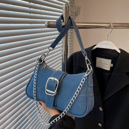 Sac bandoulière en jean Amaya