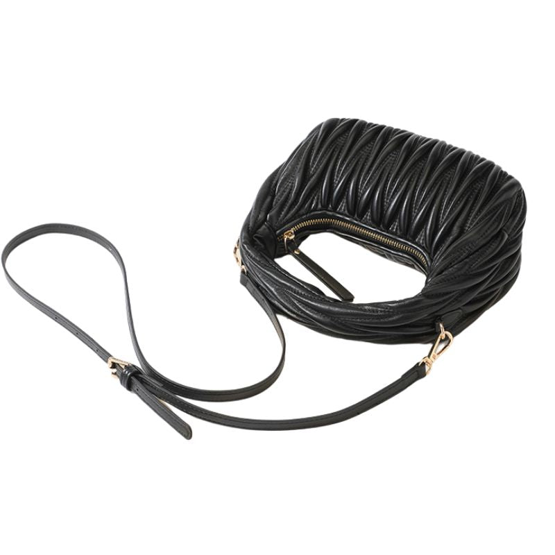 Clara Pleated Cloud Crossbody Bag
