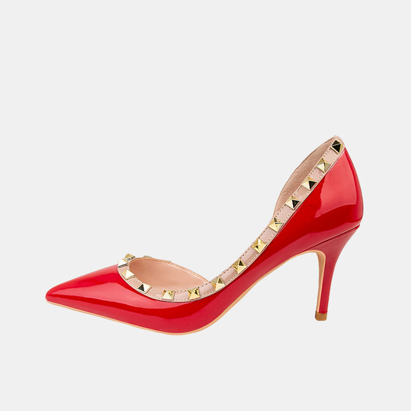 Begonia Simple Rivets Pumps