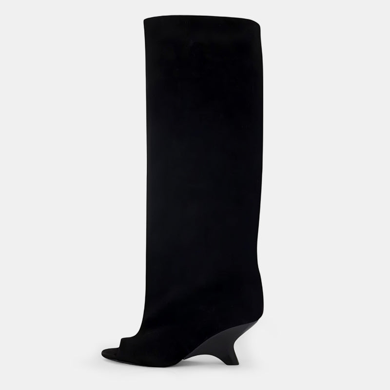 Wisteria Peep Toe Stylish Wedge Boots