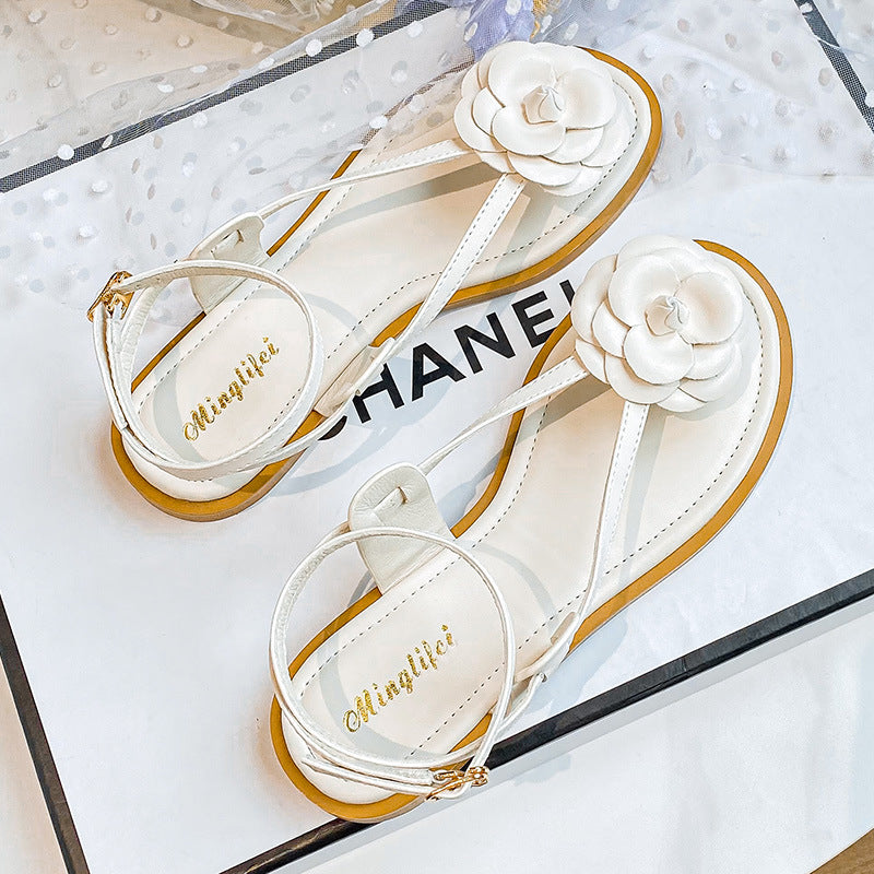 Mallow Floral Flat Sandals