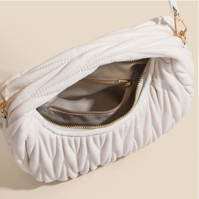 Clara Pleated Cloud Crossbody Bag