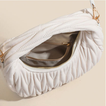 Clara Pleated Cloud Crossbody Bag