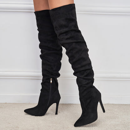 Mallow Suede Over Knee Boots