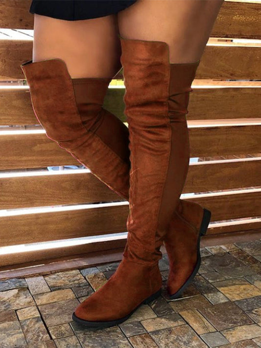 Dahlia Suede Knee High Boots