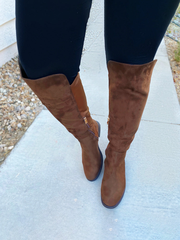 Dahlia Suede Knee High Boots