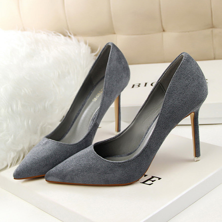 Pansy Suede Stiletto Pumps