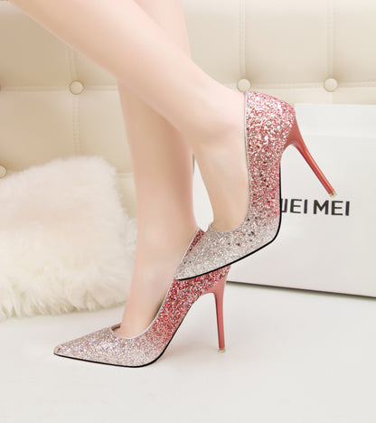 Hosta Sequins Stiletto Pumps